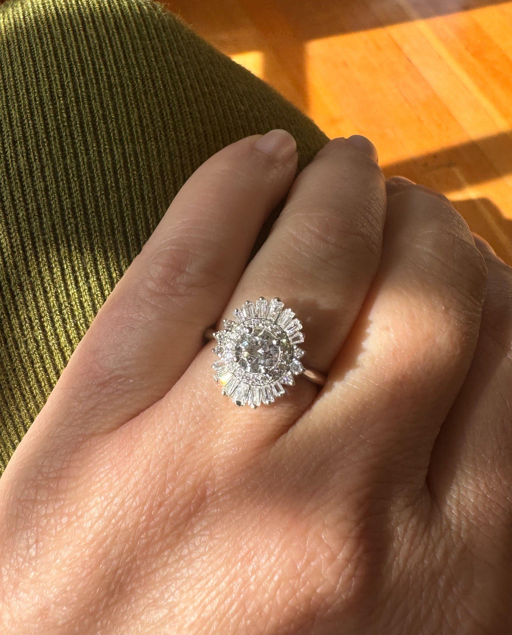 Theia Sun Ring | Art Deco – Nested Yellow Jewelry Co.